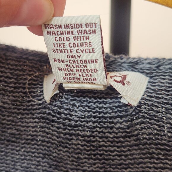 Mudd Southwestern Vibes Hooded Knit Cardigan Open Front Boho Cozy Fall Layers - Picture 9 of 14